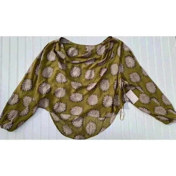 Free People Cowling Around BOHO Peasant Top Blouse Small NEW 464 - Picture 2 of 4